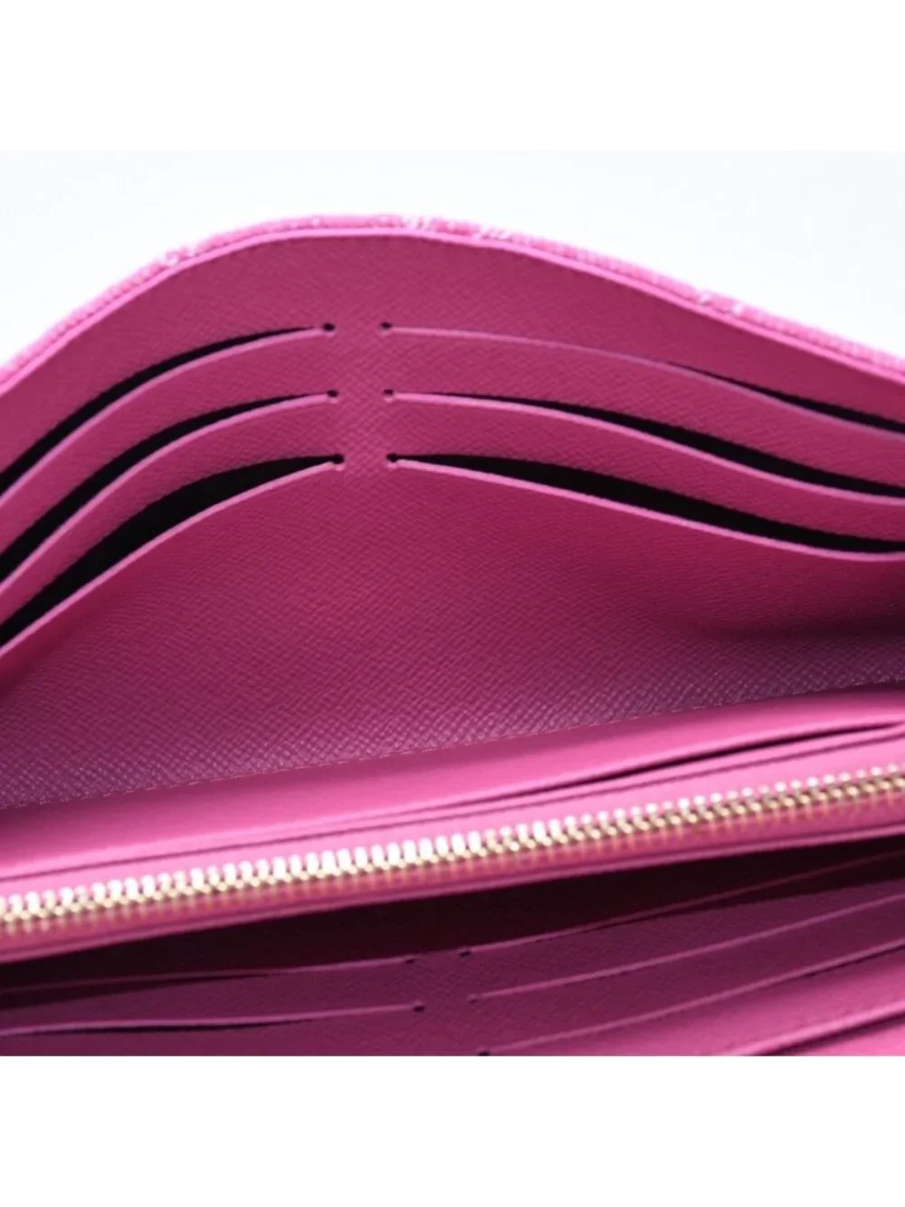 Louis Vuitton Monogram Jacquard Portefeuille Sarah Wallet Denim Fuchsia
